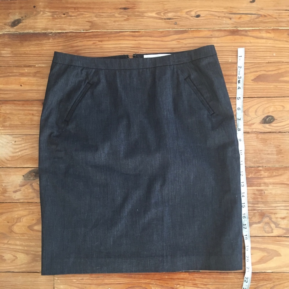 Ann Taylor Loft denim pencil skirt 8p